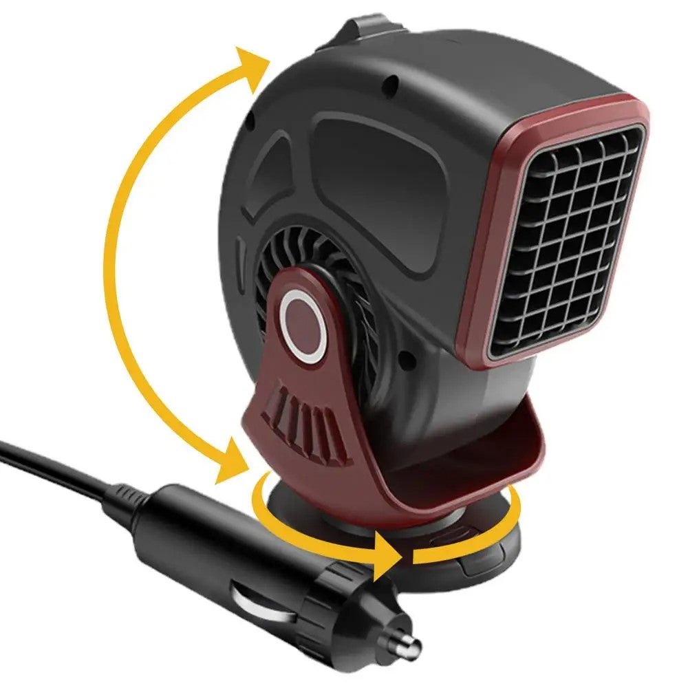 9769 12V Car Heater Lightweight Defrost and Defog Car Warmer Cigarette Lighter Vehicle Heating Device