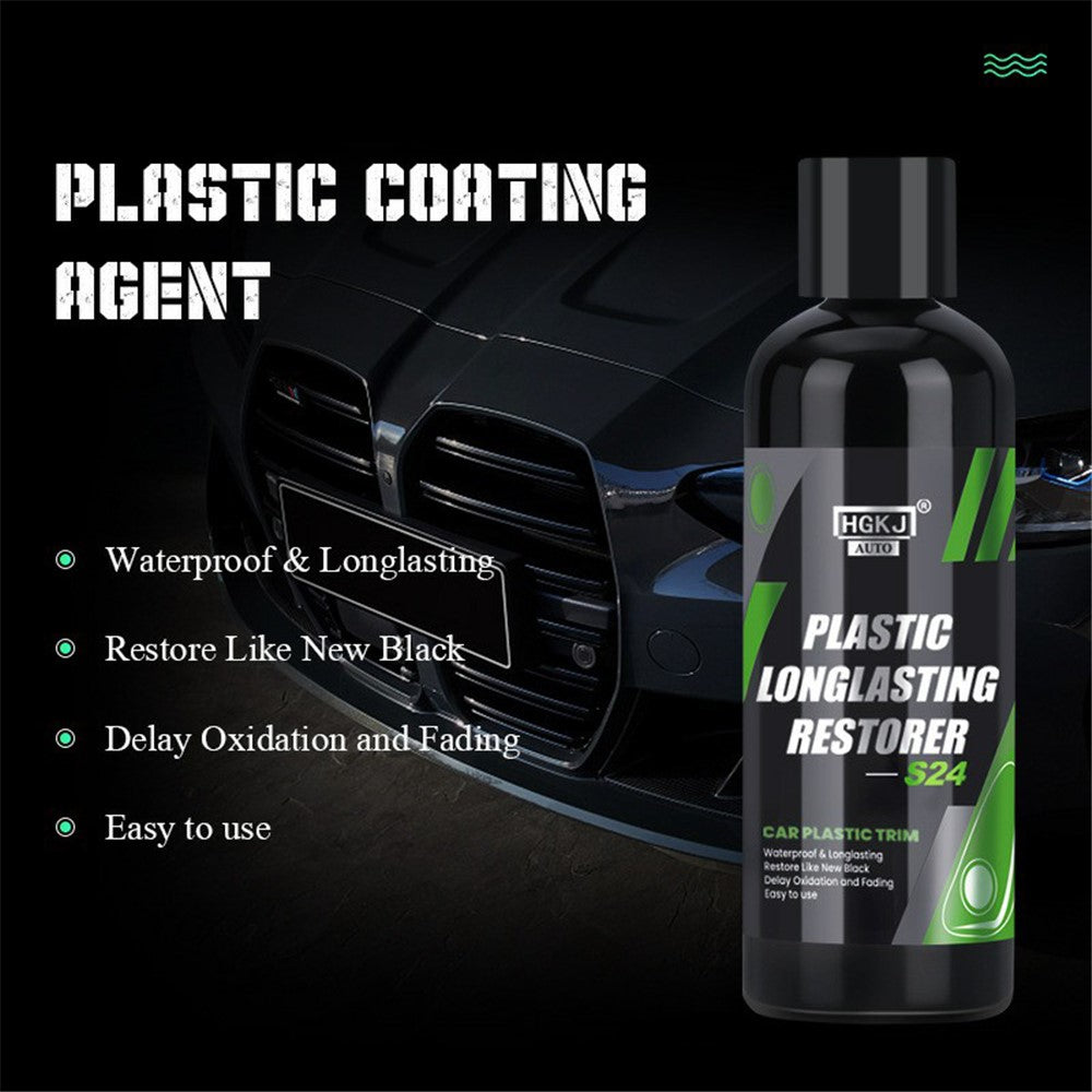 HGKJ AUTO-S24 100ml långvarig plaståterställare bilfordonsdetaljer renoveringsvätska