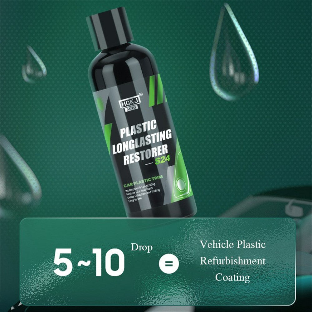 HGKJ AUTO-S24 100ml långvarig plaståterställare bilfordonsdetaljer renoveringsvätska