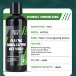 HGKJ AUTO-S24 100ml långvarig plaståterställare bilfordonsdetaljer renoveringsvätska