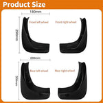 4Pcs / Set Car Mudguard Mud Flaps for Nissan Note 2005-2011 LIVINA Front and Rear Mudflaps Splash Fender Kit Auto Accessories