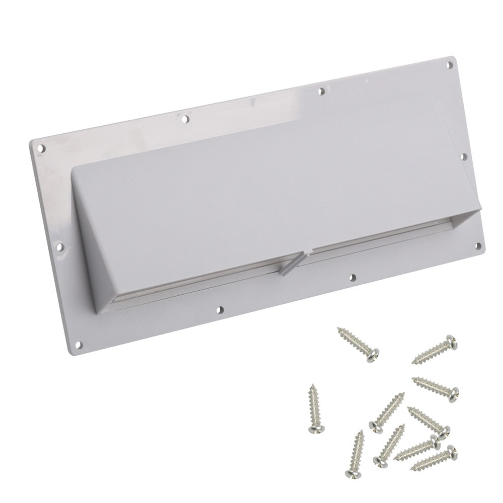 A8664 PP RV Range Motorhome Trailer Hood Exhaust Vent Cover Enhance Airflow (Includes 10Pcs Screws)