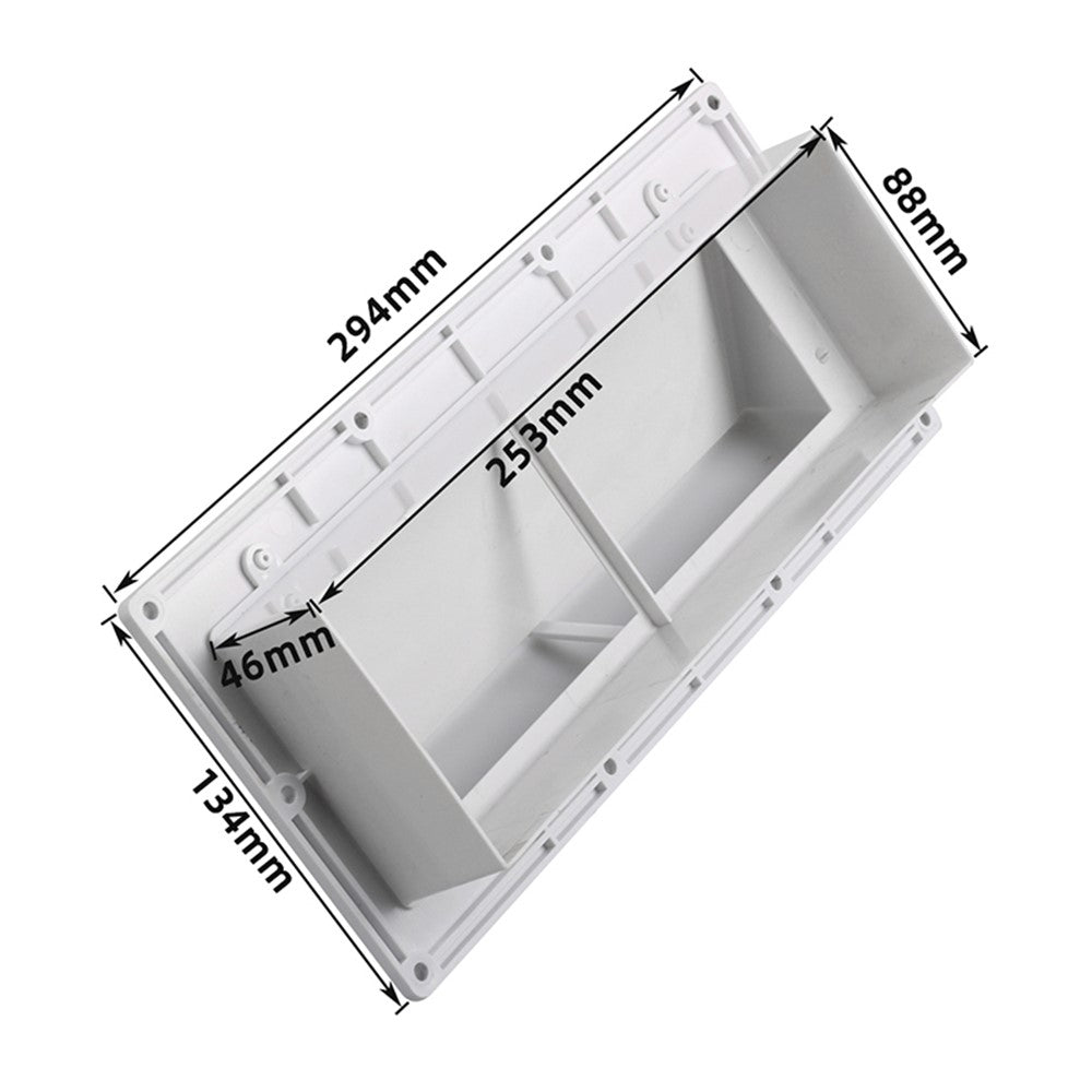 A8664 PP RV Range Motorhome Trailer Hood Exhaust Vent Cover Enhance Airflow (Includes 10Pcs Screws)
