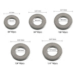 A7748 200Pcs Assorted #12 #10 #8 #6 1/4" 304 Stainless Steel Flat Washers