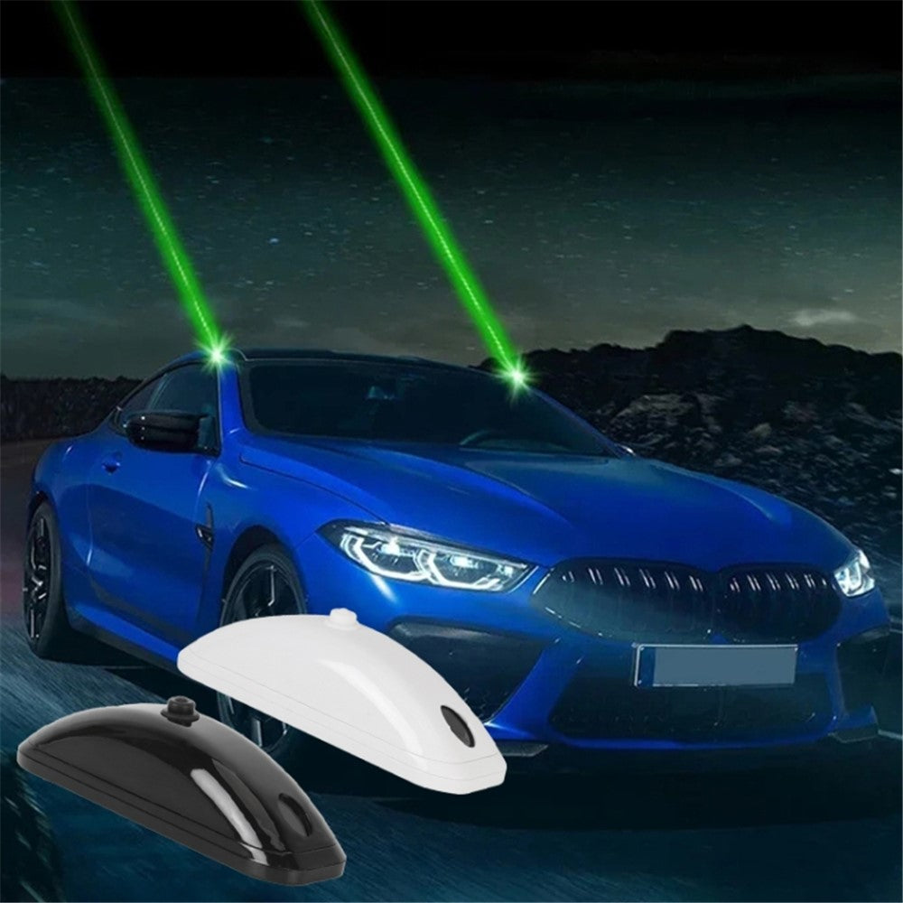 H901 2Pcs Remote Control Car Roof Warning Light Waterproof Green Laser Lamp