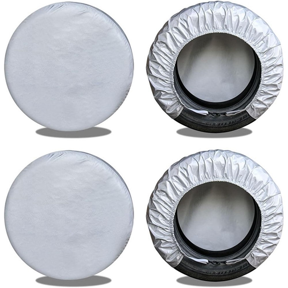 4PCS SUV 83-89CMx34CM Wheel Dust Cover Oxford Cloth Car Tire Sleeve Bag