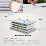 4PCS SUV 83-89CMx34CM Wheel Dust Cover Oxford Cloth Car Tire Sleeve Bag