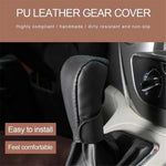 Universal Car Gear Shift Knob Cover Anti-slip PU Leather Protective Cover