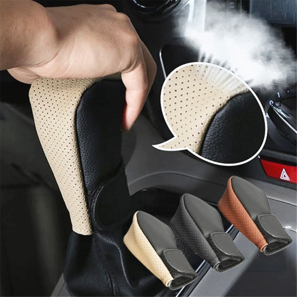 Universal Car Gear Shift Knob Cover Anti-slip PU Leather Protective Cover