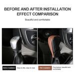 Universal Car Gear Shift Knob Cover Anti-slip PU Leather Protective Cover