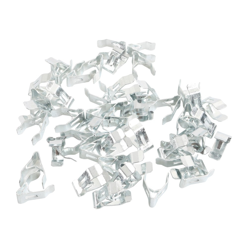 A8247 50Pcs 6# Carbon Steel Car Interior Trim Clips Moulding Fastener, with Plastic Box