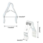 A8247 50Pcs 6# Carbon Steel Car Interior Trim Clips Moulding Fastener, with Plastic Box