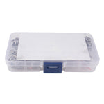 A1180 410Pcs M2-M10 Stainless Steel Assorted Spring Washers with Plastic Box