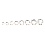 A1180 410Pcs M2-M10 Stainless Steel Assorted Spring Washers with Plastic Box