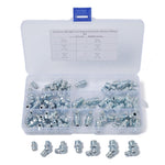 A0828 80Pcs 45 / 90 Degree Angled and Straight Hydraulic Grease Fitting Assort Kit