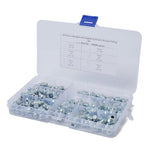 A0828 80Pcs 45 / 90 Degree Angled and Straight Hydraulic Grease Fitting Assort Kit