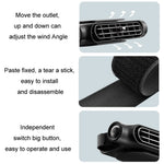 CF03 Car Seat Turbine Fan USB Plug-in 3 Wind Speed Vehicle Seat Headrest Mount Cooling Fan