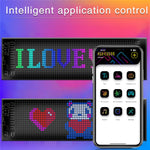 RP1035 102x348mm Vandtæt Fleksibelt LED Matrix Panel Bluetooth-kompatibel APP-styring Biltavle