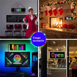 RP717 70x173mm fleksibelt LED-matrixpanel vandtæt Bluetooth-kompatibel APP-styring bilskilt
