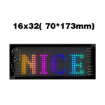 RP717 70x173mm fleksibelt LED-matrixpanel vandtæt Bluetooth-kompatibel APP-styring bilskilt