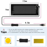 RP717 70x173mm fleksibelt LED-matrixpanel vandtæt Bluetooth-kompatibel APP-styring bilskilt