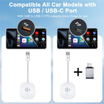 020-7+ Wireless Video / Car Play Adapter Car System Wired to Wireless Car Player Supports YouTube / Netflix / TikTok