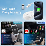 020-6+ Wireless CarPlay Adapter Convert Wired to Wireless Carplay Dongle Support YouTube / Netflix / TikTok