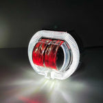 Motorcycle Modified LED Headlight Dual Aperture Motorbike Spotlight