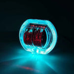 Motorcycle Modified LED Headlight Dual Aperture Motorbike Spotlight