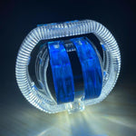 Motorcycle Modified LED Headlight Dual Aperture Motorbike Spotlight