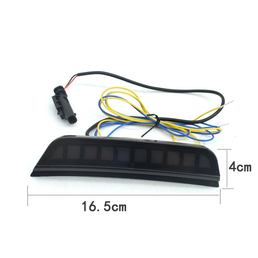 For Grand Cherokee 2021-2024 1 Pair Car Side Marker Bumper Light Three Color Running Turn Signal Lamp