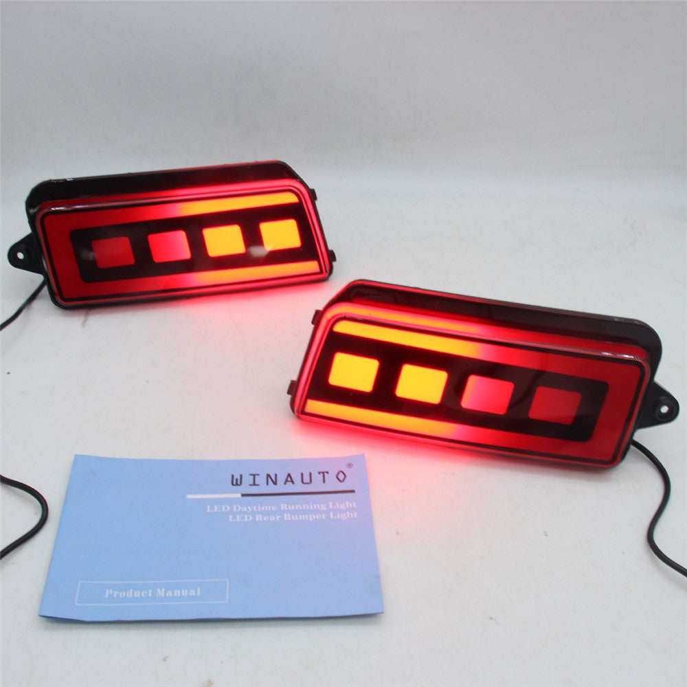 Til Grand Cherokee 2005-2010 1 par bilbagkofangerlys Rød LED DRL Blinklys Bremselampe