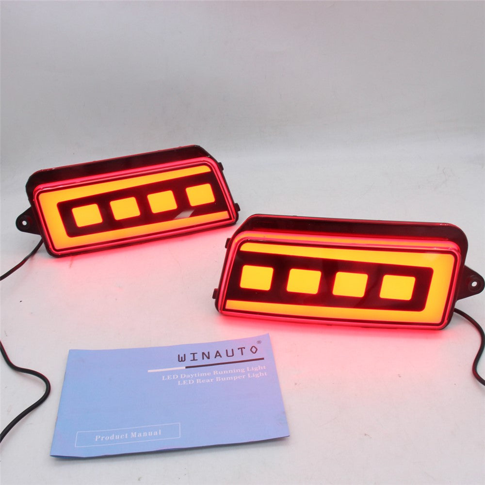 Til Grand Cherokee 2005-2010 1 par bilbagkofangerlys Rød LED DRL Blinklys Bremselampe
