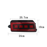 Til Grand Cherokee 2005-2010 1 par bilbagkofangerlys Rød LED DRL Blinklys Bremselampe