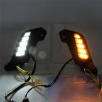 Toyota Tacoma 2011-2015 1 par vandtætte DRL-lys til bil, hvide + gule LED-blinklys