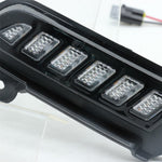 For Toyota Tacoma 2016-2020 1 Pair Car Daytime Running Light White+Yellow LED Turn Signal Lamp