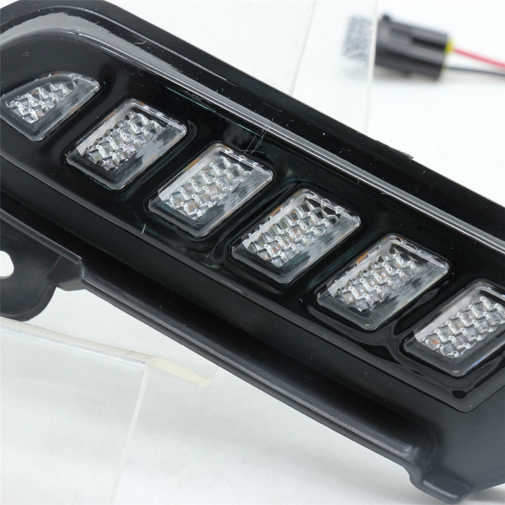For Toyota Tacoma 2016-2020 1 Pair Car Daytime Running Light White+Yellow LED Turn Signal Lamp