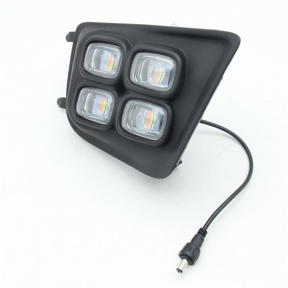 Toyota Tacoma 2012-2015 1 par bil DRL dimljus vattentät vit + gul LED blinkerslampa