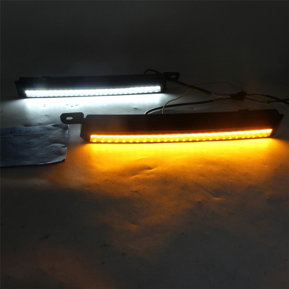 For Toyota Tacoma 1998-2000 1 Pair Car Modification Headlight Lower Trim Light LED DRL Turn Signal Lamp