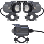 12-85V Motorcykel Elcykel Gul+Vit LED Ljus Vattentät Superstark Spotlight