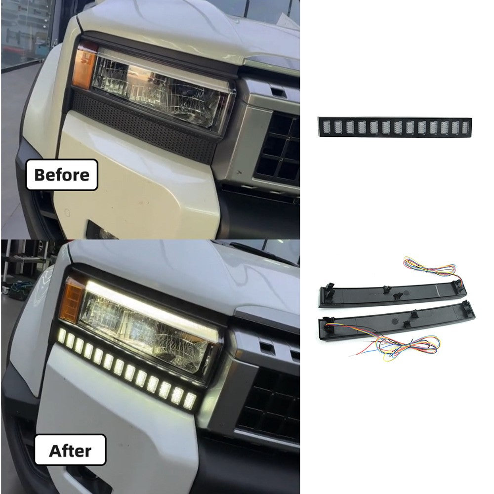WINAUTO MCL1008AYB För Prado 2024 Trefärgade bilar LED-varselljus Blinkerlampa