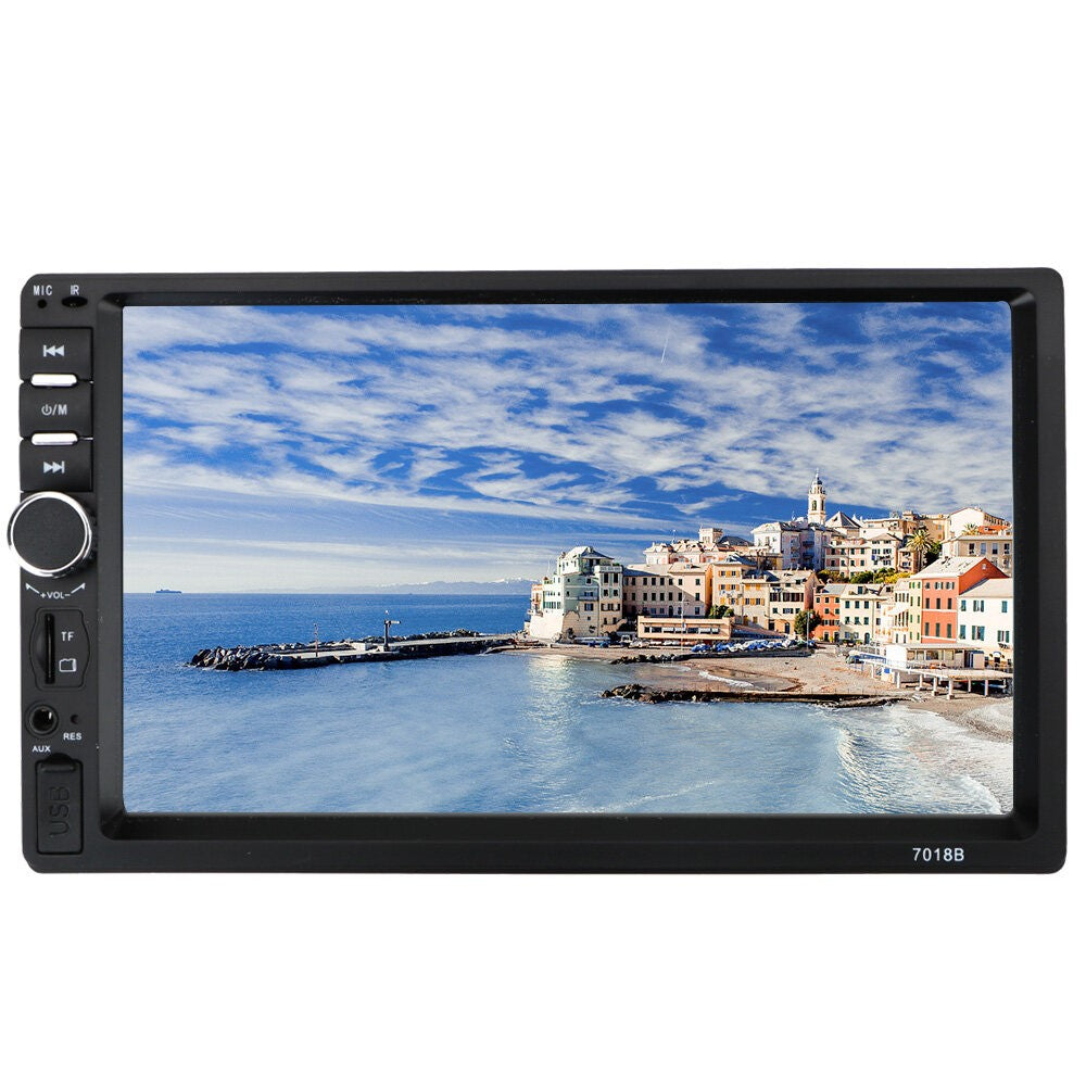 7012B 7 inch Touch Screen Bluetooth-compatible HD Multimedia Player 2 Din Car FM Radio Reversing Display Music Video Player