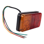 A4136 Bakljussats med 10 LED-lampor för 12V lastbil, släpvagn, fordon Vattentät blinkerssats med reflekterande plattor / positionsljus / registreringsskyltsbelysning