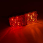 A4138 10-LED Trailer Tail Light Kit for 12V Truck Vehicles Water Resistant Turn Signal Light with Cable Ties