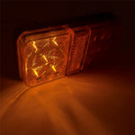 A4138 10-LED Trailer Tail Light Kit for 12V Truck Vehicles Water Resistant Turn Signal Light with Cable Ties