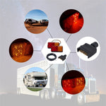 A4086 10-LED Trailer Tail Light Kit for 12V Truck Vehicles Waterproof Turn Signal Warning Light with 8m 5-Core Cable
