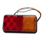 A4086 10-LED Trailer Tail Light Kit for 12V Truck Vehicles Waterproof Turn Signal Warning Light with 8m 5-Core Cable