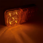 A4132 10-LED Tail Light Kit for 12V Truck, Trailer Vehicles Waterproof Turn Signal Light with 8m 5-Core Cable / Cable Ties
