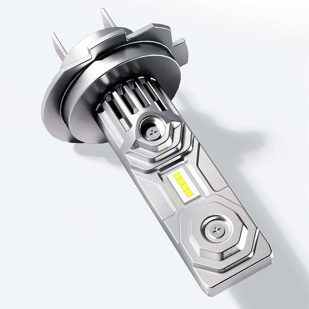 HAIZG 2Pcs H7 Car LED Head Lamp Bulbs 10000LM 50W Aviation Grade Aluminum LED Headlight
