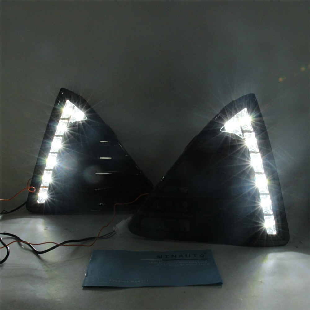 WINAUTO 1 Pair For Ford All-New Focus 2012-2014 LED Lamp Daytime Running Light with Yellow Light